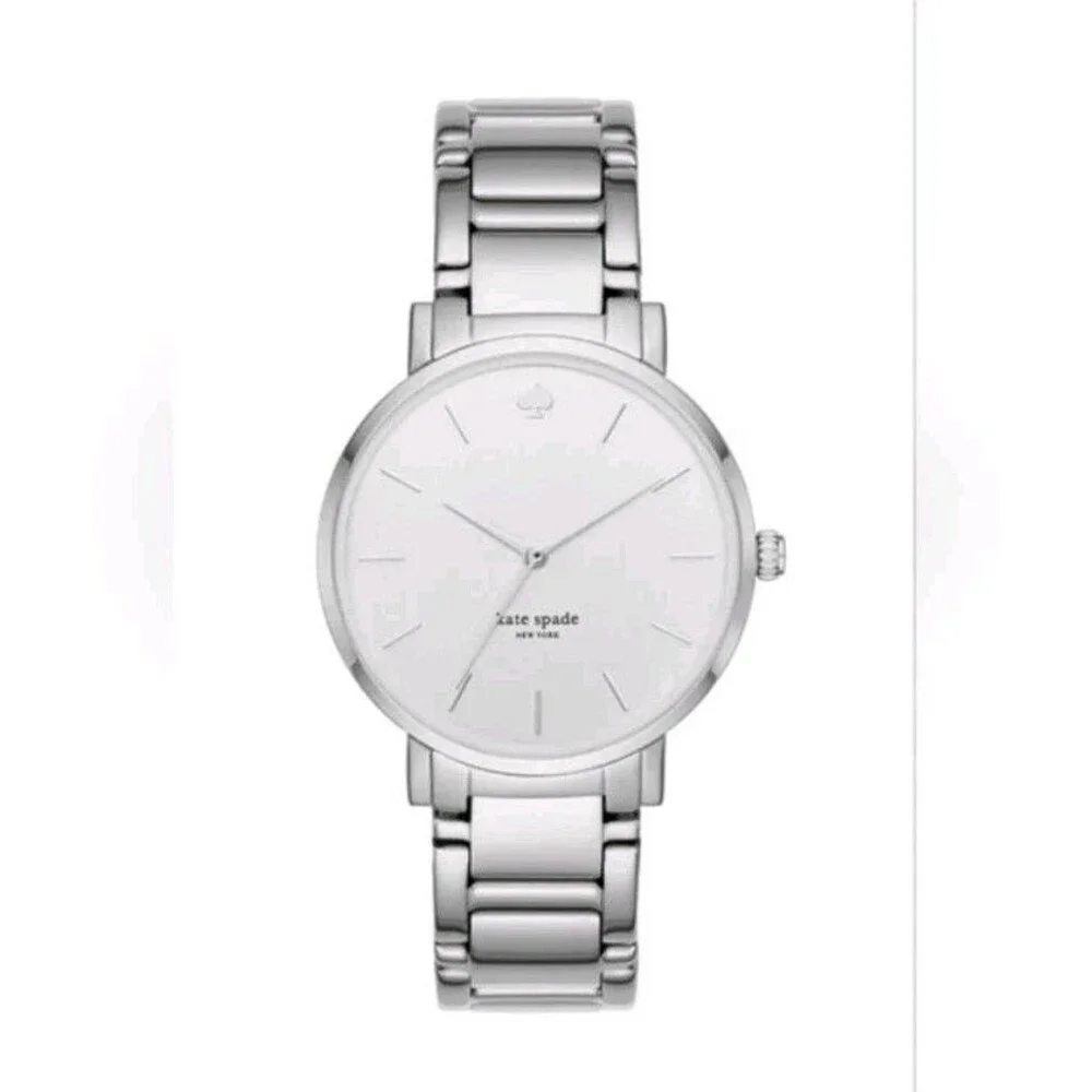 Kate Spade Gramercy Grand Three-Hand Silver Alloy Women's Watch 38mm KSW9014